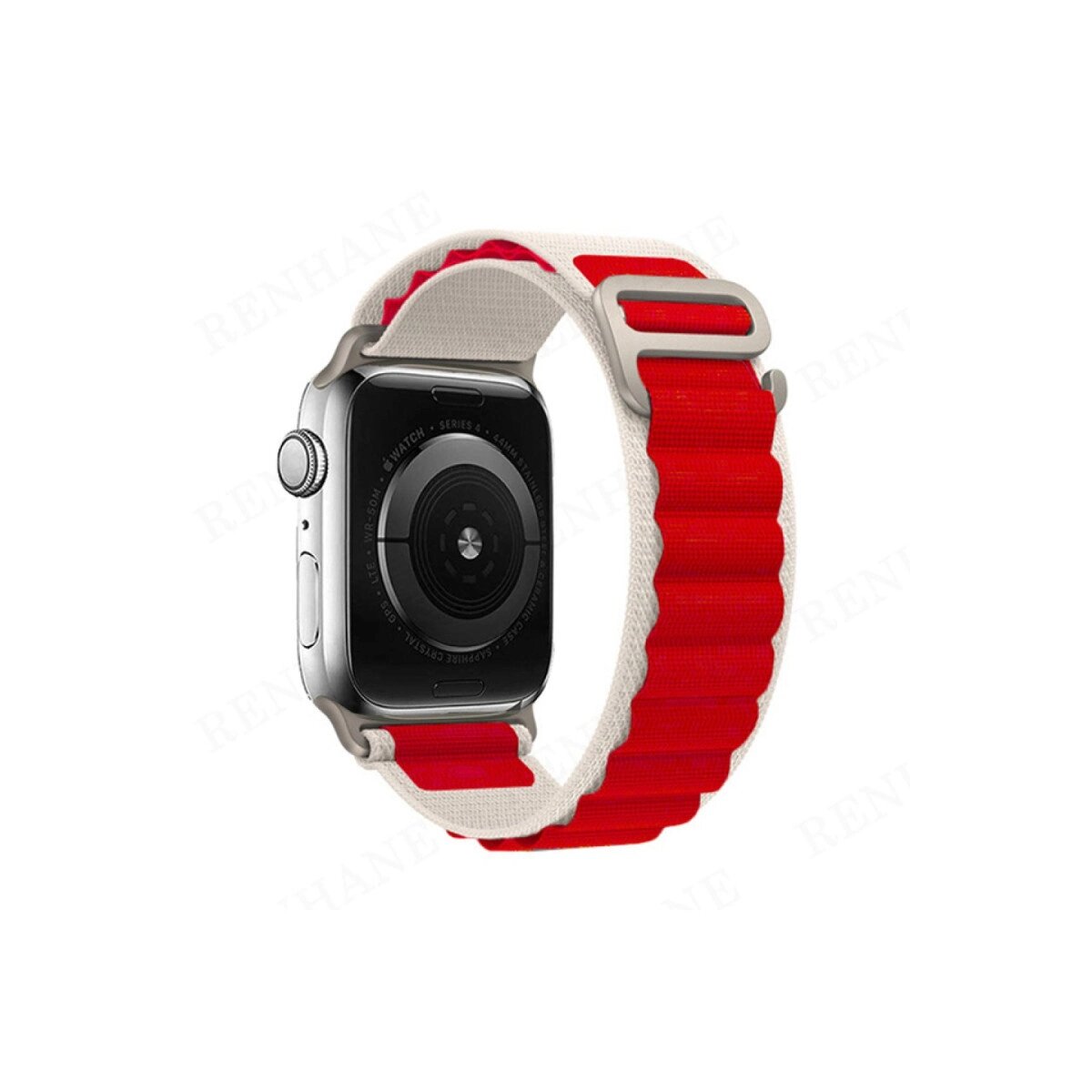 Apple Watch 42mm Mountain Kordon (saat Değildir) - Beyaz-kırmızı