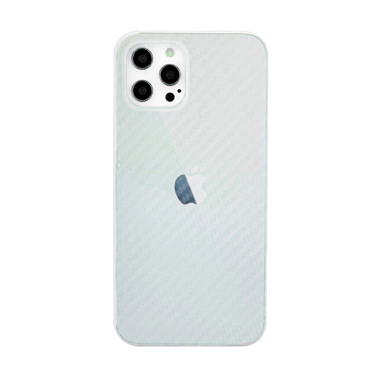 Apple İphone 12 Pro Max Kılıf Karbon Pp Silikon - Şeffaf