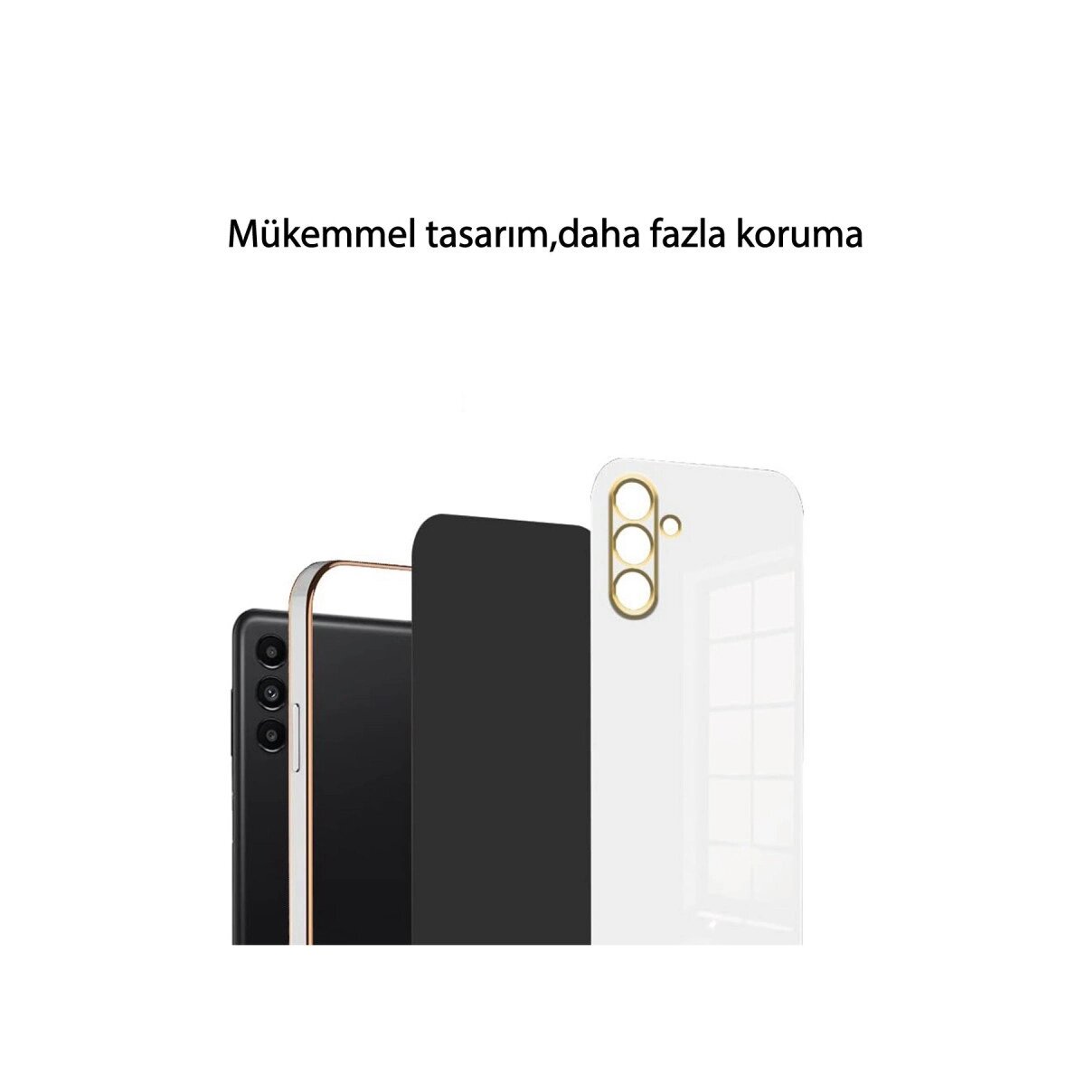 Samsung Galaxy A15 4g Kılıf Volet Silikon - Beyaz Samsung Galaxy A15 4g Kılıf Volet Silikon - Beyaz