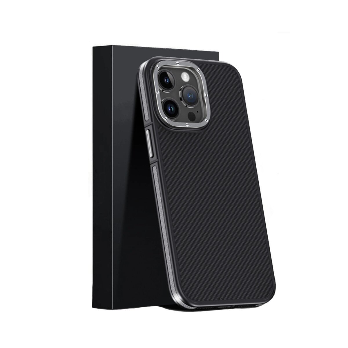 Joko Apple İphone 15 Pro Kılıf Aramid 600d Kevlar Karbon Fiber Magsafe Kapak - Gri Joko Apple İphone 15 Pro Kılıf Aramid 600d Kevlar Karbon Fiber Magsafe Kapak - Gri