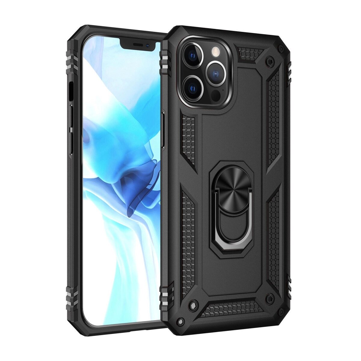 Apple İphone 12 Pro Max Kılıf Sofya Yüzüklü Silikon Kapak - Siyah Apple İphone 12 Pro Max Kılıf Sofya Yüzüklü Silikon Kapak - Siyah