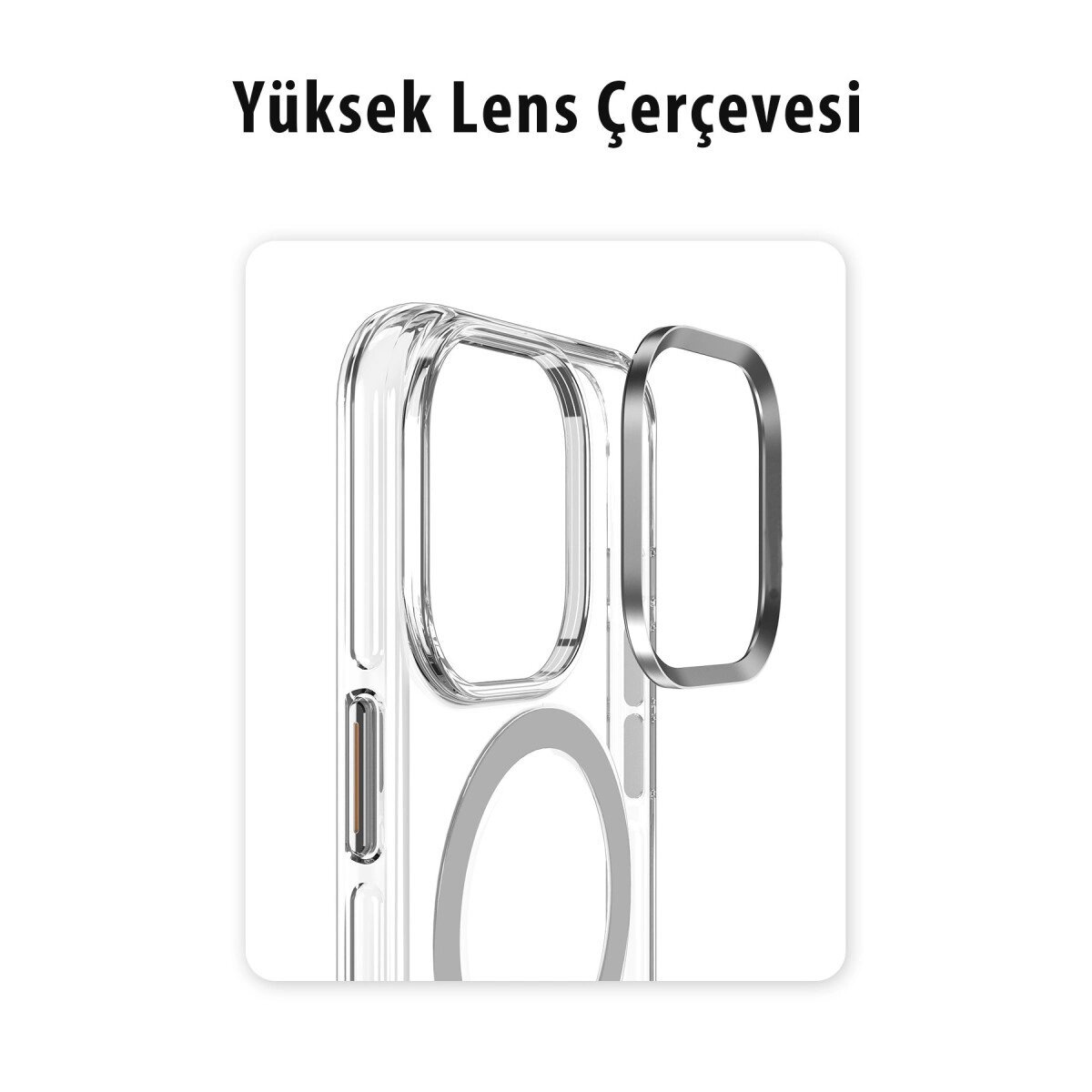 Joko Apple İphone 15 Pro Max Kılıf Crystal Magsafe Kapak - Şeffaf Joko Apple İphone 15 Pro Max Kılıf Crystal Magsafe Kapak - Şeffaf