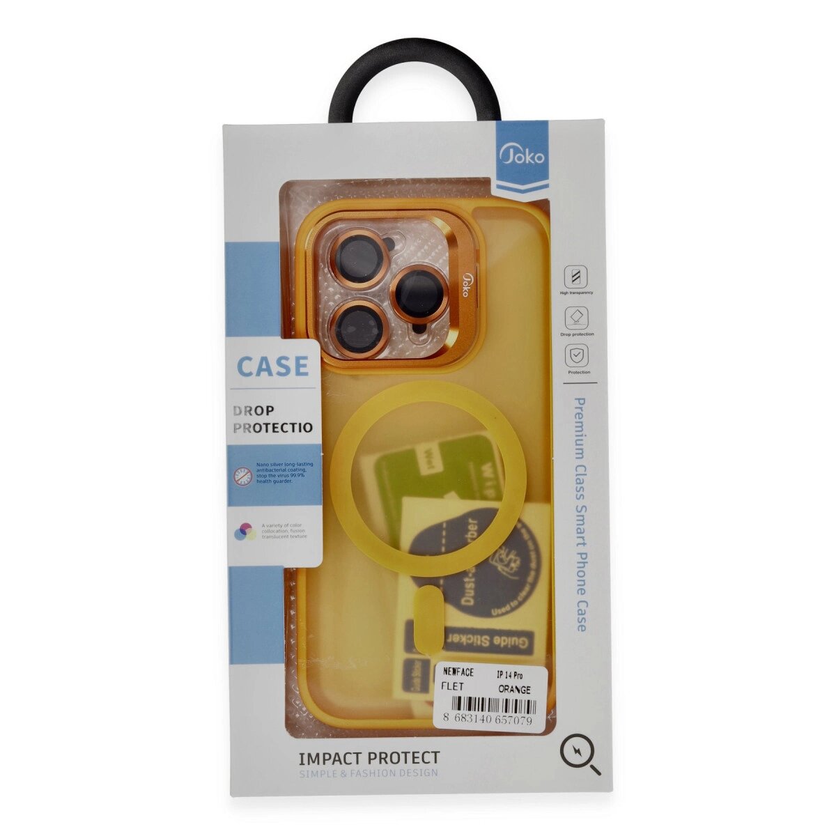 Joko Apple İphone 14 Pro Max Kılıf Flet Lens Magsafe Kapak - Turuncu Joko Apple İphone 14 Pro Max Kılıf Flet Lens Magsafe Kapak - Turuncu