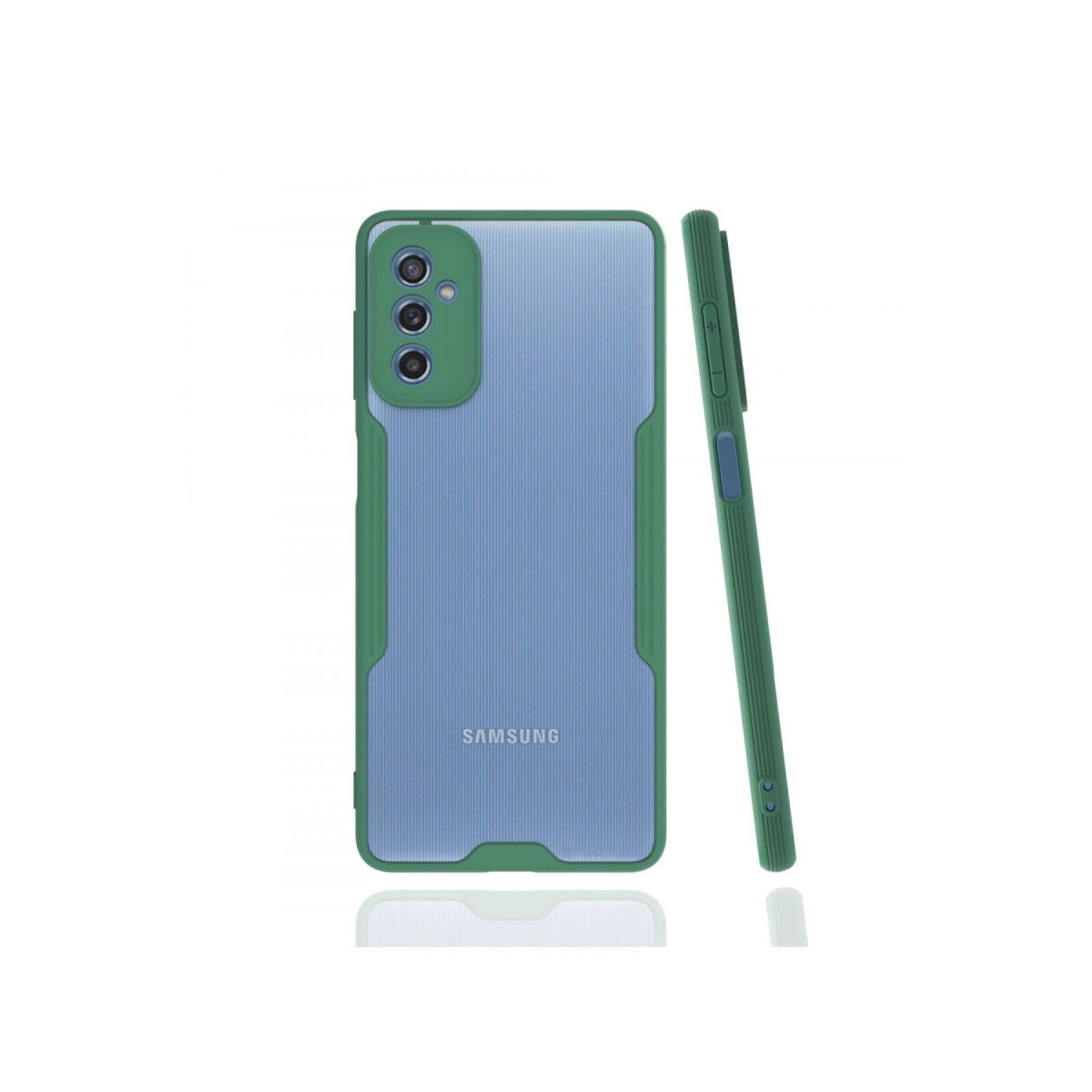 Samsung Galaxy M52 5g Kılıf Platin Silikon - Yeşil Samsung Galaxy M52 5g Kılıf Platin Silikon - Yeşil