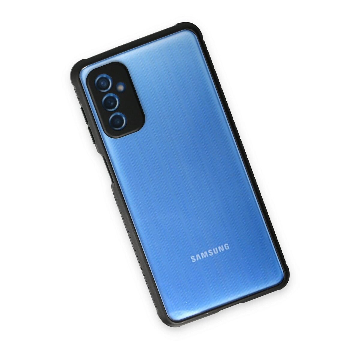 Samsung Galaxy M52 5g Kılıf Miami Şeffaf Silikon - Siyah Samsung Galaxy M52 5g Kılıf Miami Şeffaf Silikon - Siyah