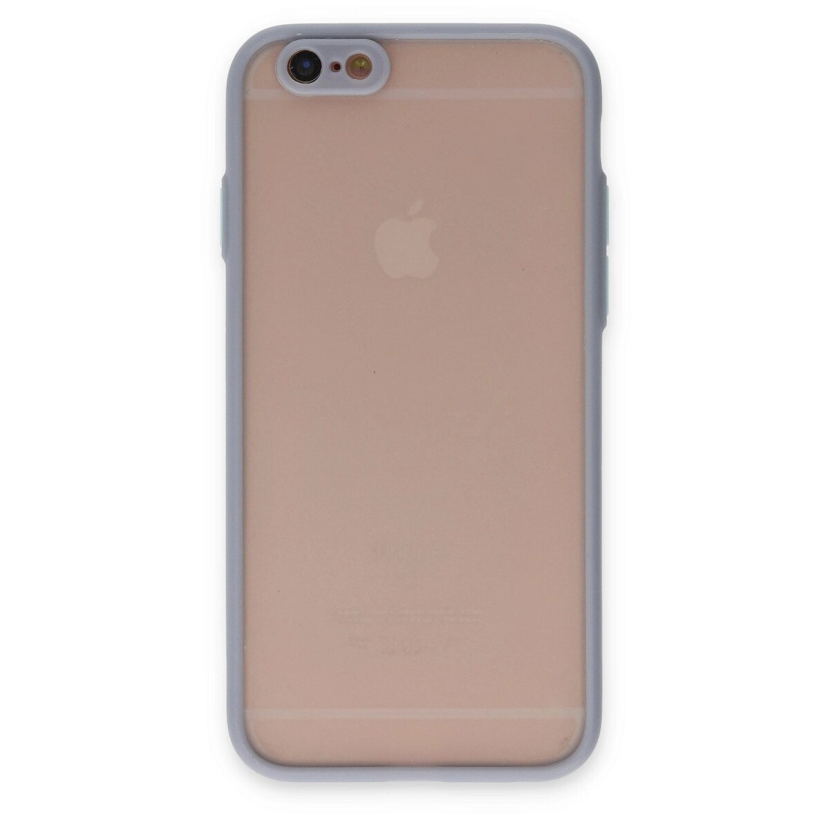Apple İphone 6 Kılıf Montreal Silikon Kapak - Gri Apple İphone 6 Kılıf Montreal Silikon Kapak - Gri