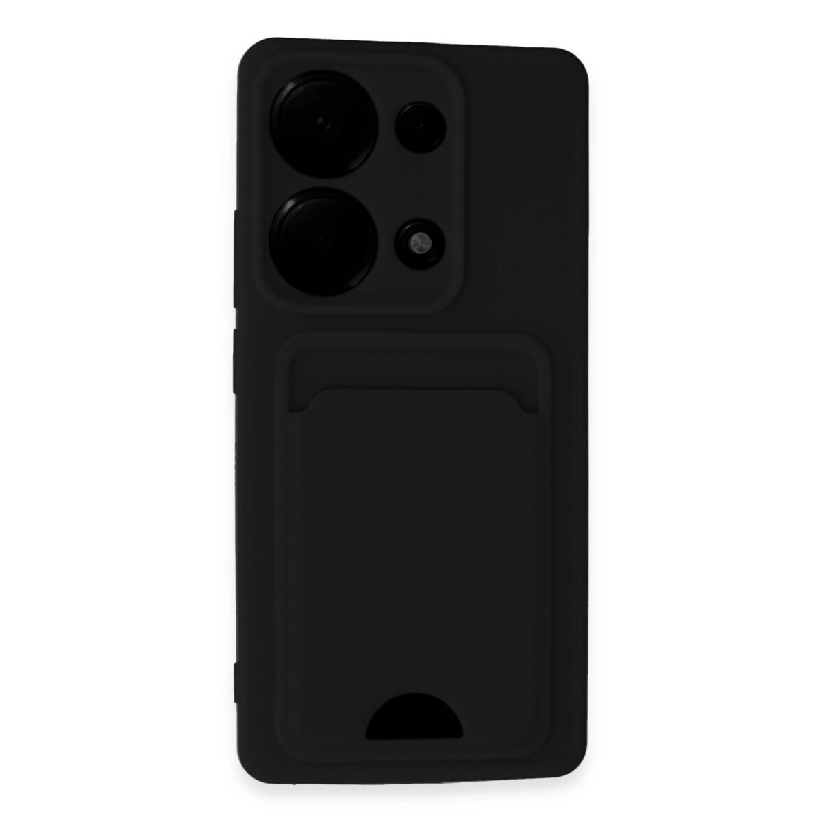 Xiaomi Redmi Note 13 Pro 4g Kılıf Kelvin Kartvizitli Silikon - Siyah Xiaomi Redmi Note 13 Pro 4g Kılıf Kelvin Kartvizitli Silikon - Siyah