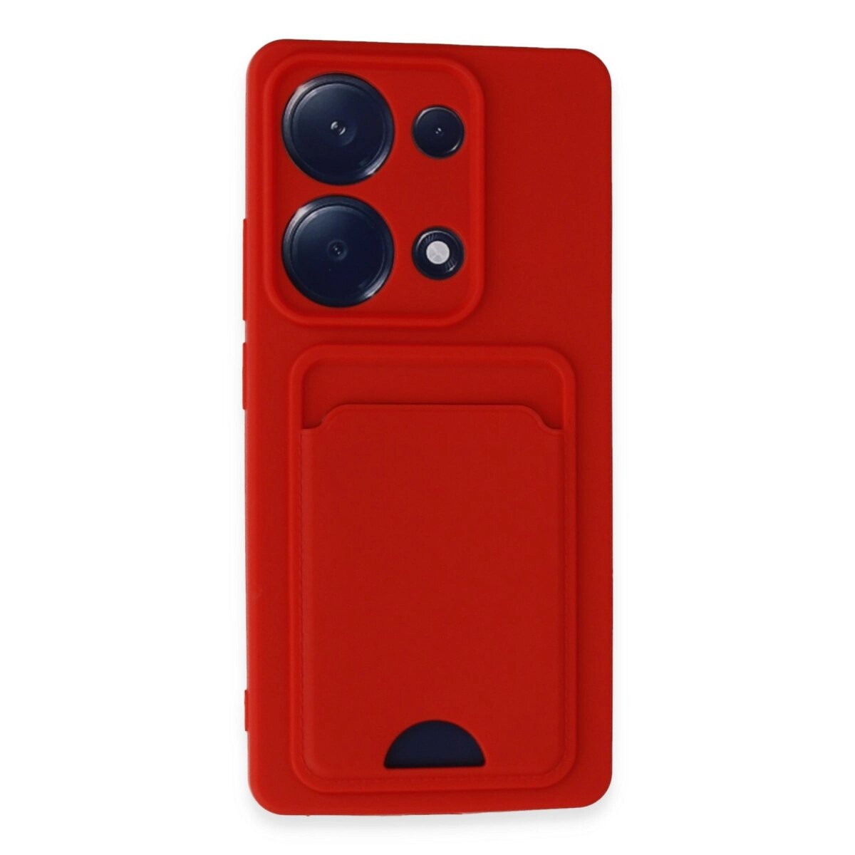 Xiaomi Redmi Note 13 Pro 4g Kılıf Kelvin Kartvizitli Silikon - Kırmızı Xiaomi Redmi Note 13 Pro 4g Kılıf Kelvin Kartvizitli Silikon - Kırmızı