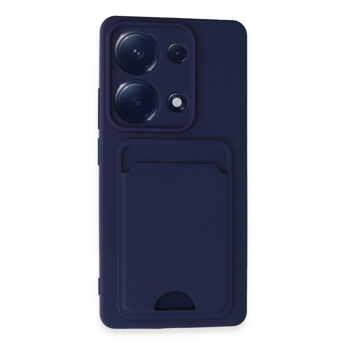 Xiaomi Redmi Note 13 Pro 4g Kılıf Kelvin Kartvizitli Silikon - Lacivert Xiaomi Redmi Note 13 Pro 4g Kılıf Kelvin Kartvizitli Silikon - Lacivert