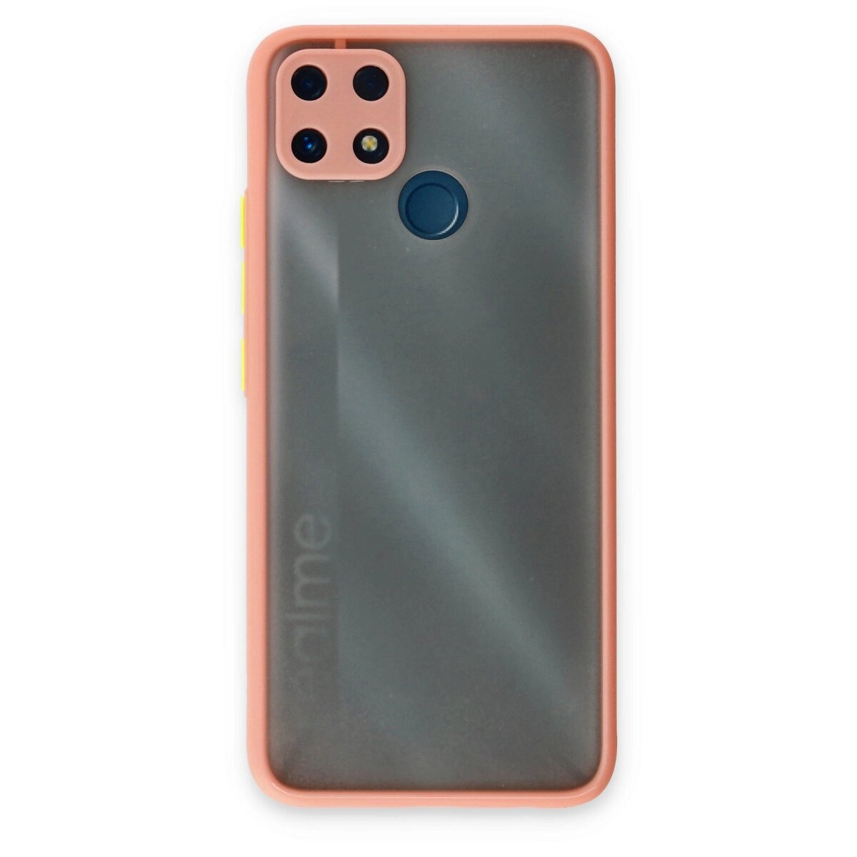Realme C25 Kılıf Montreal Silikon Kapak - Pembe Realme C25 Kılıf Montreal Silikon Kapak - Pembe