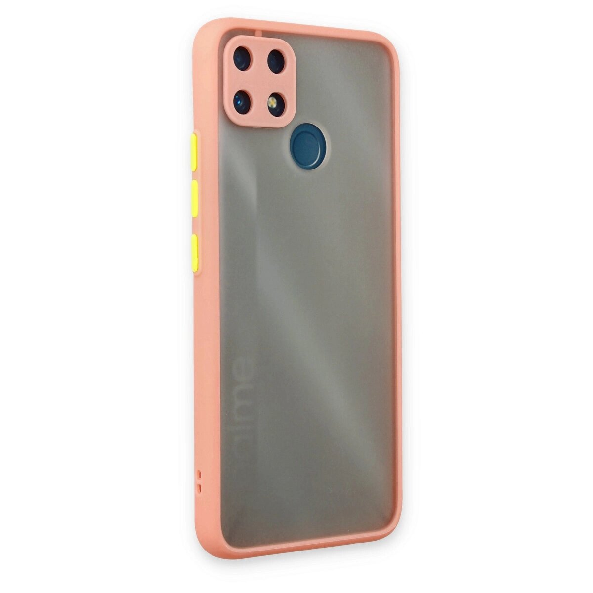 Realme C25 Kılıf Montreal Silikon Kapak - Pembe Realme C25 Kılıf Montreal Silikon Kapak - Pembe