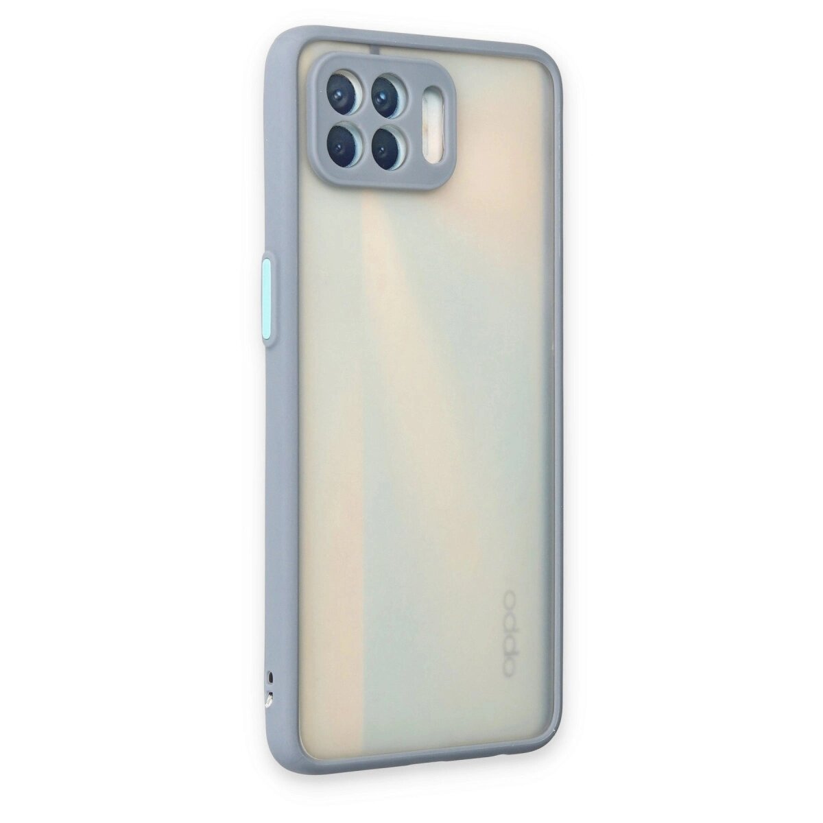 Oppo Reno 4 Lite Kılıf Montreal Silikon Kapak - Gri Oppo Reno 4 Lite Kılıf Montreal Silikon Kapak - Gri