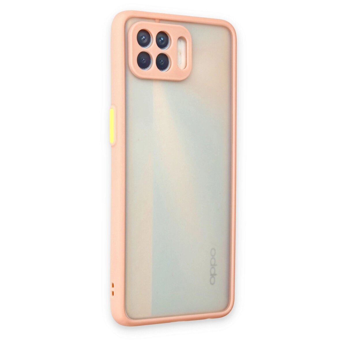 Oppo Reno 4 Lite Kılıf Montreal Silikon Kapak - Pembe Oppo Reno 4 Lite Kılıf Montreal Silikon Kapak - Pembe