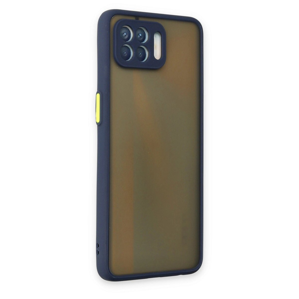Oppo Reno 4 Lite Kılıf Montreal Silikon Kapak - Lacivert Oppo Reno 4 Lite Kılıf Montreal Silikon Kapak - Lacivert