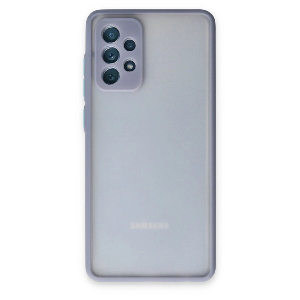Samsung Galaxy A72 Kılıf Montreal Silikon Kapak - Gri Samsung Galaxy A72 Kılıf Montreal Silikon Kapak - Gri