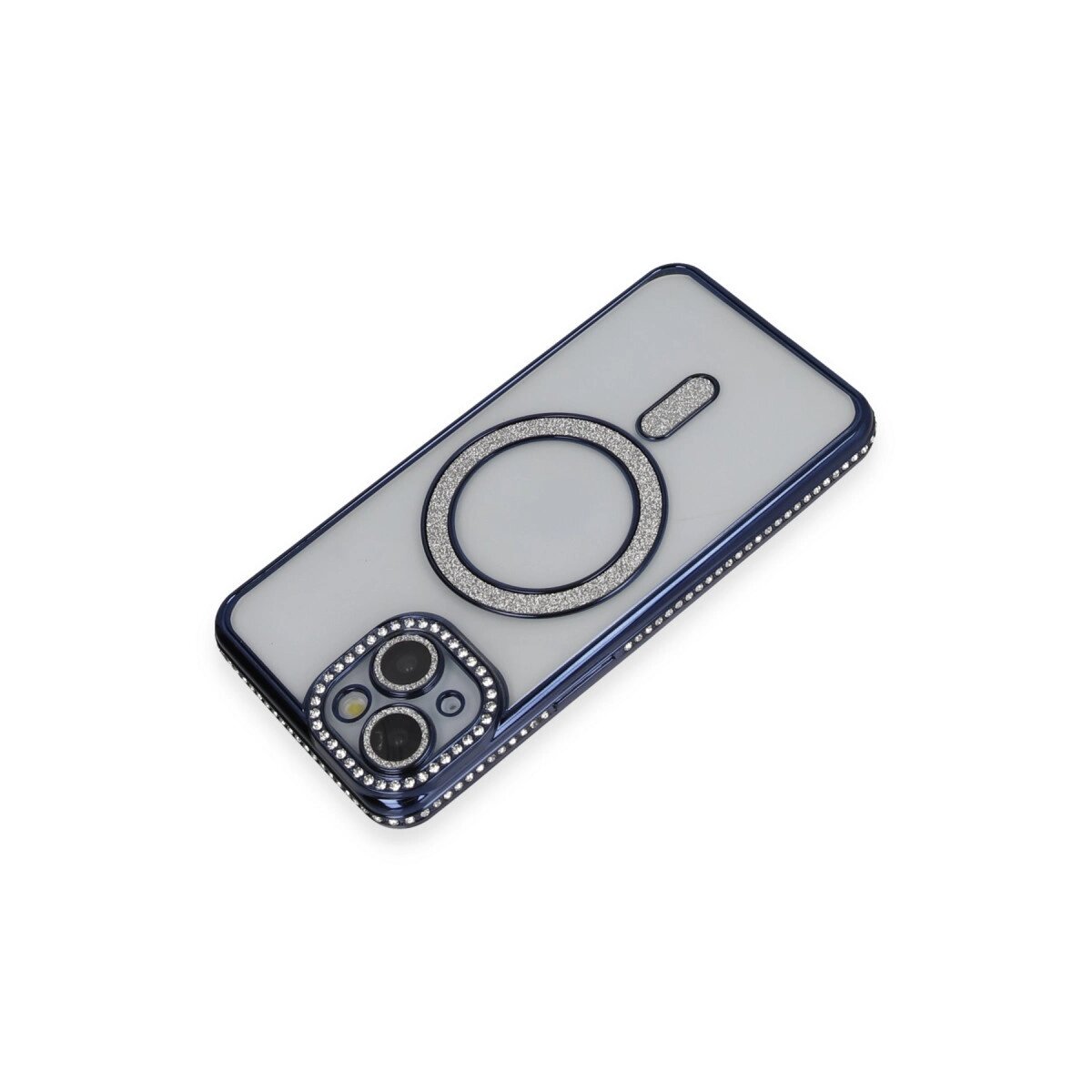 Apple İphone 14 Kılıf Joke Simli Magneticsafe Kılıf - Lacivert Apple İphone 14 Kılıf Joke Simli Magneticsafe Kılıf - Lacivert