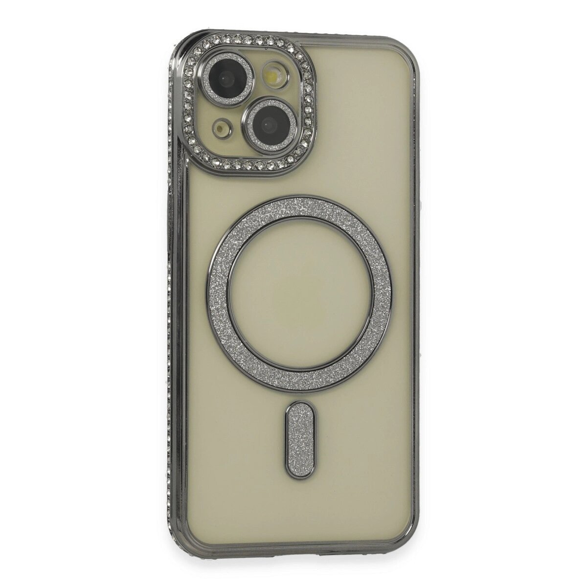 Apple İphone 14 Kılıf Joke Simli Magneticsafe Kılıf - Gri Apple İphone 14 Kılıf Joke Simli Magneticsafe Kılıf - Gri