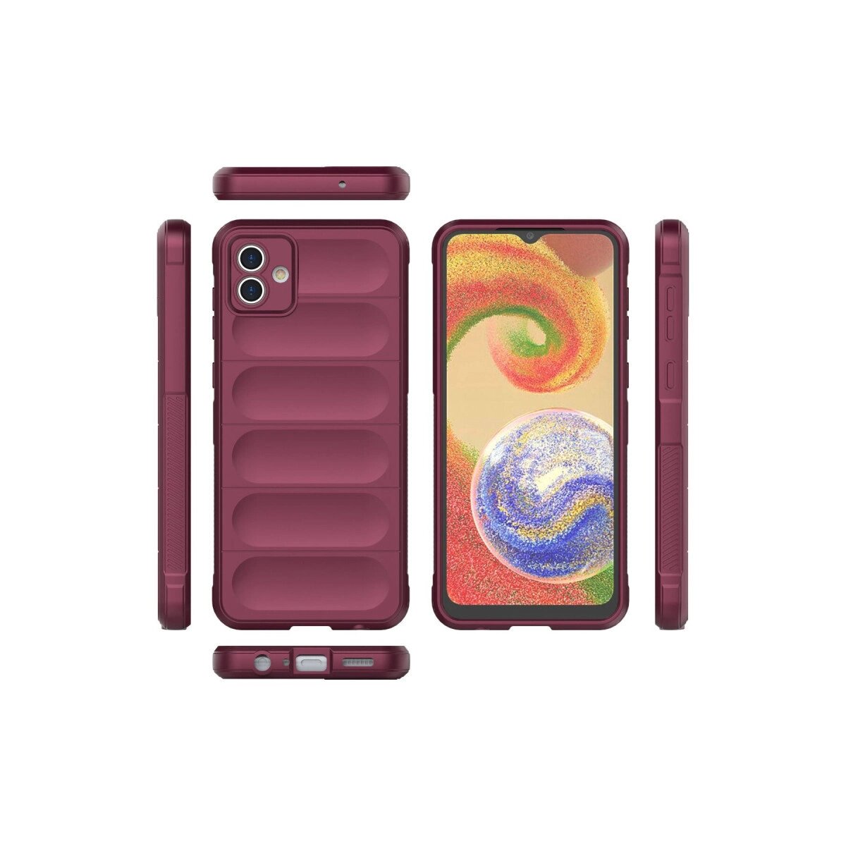 Samsung Galaxy A04e Kılıf Optimum Silikon - Bordo Samsung Galaxy A04e Kılıf Optimum Silikon - Bordo