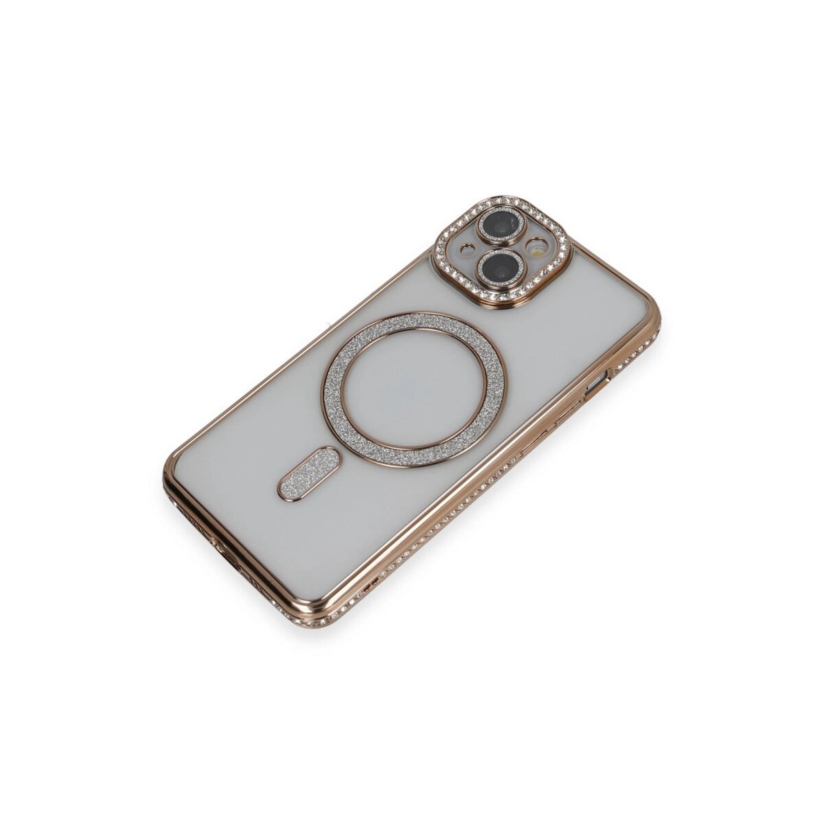 Apple İphone 13 Kılıf Joke Simli Magneticsafe Kılıf - Gold Apple İphone 13 Kılıf Joke Simli Magneticsafe Kılıf - Gold
