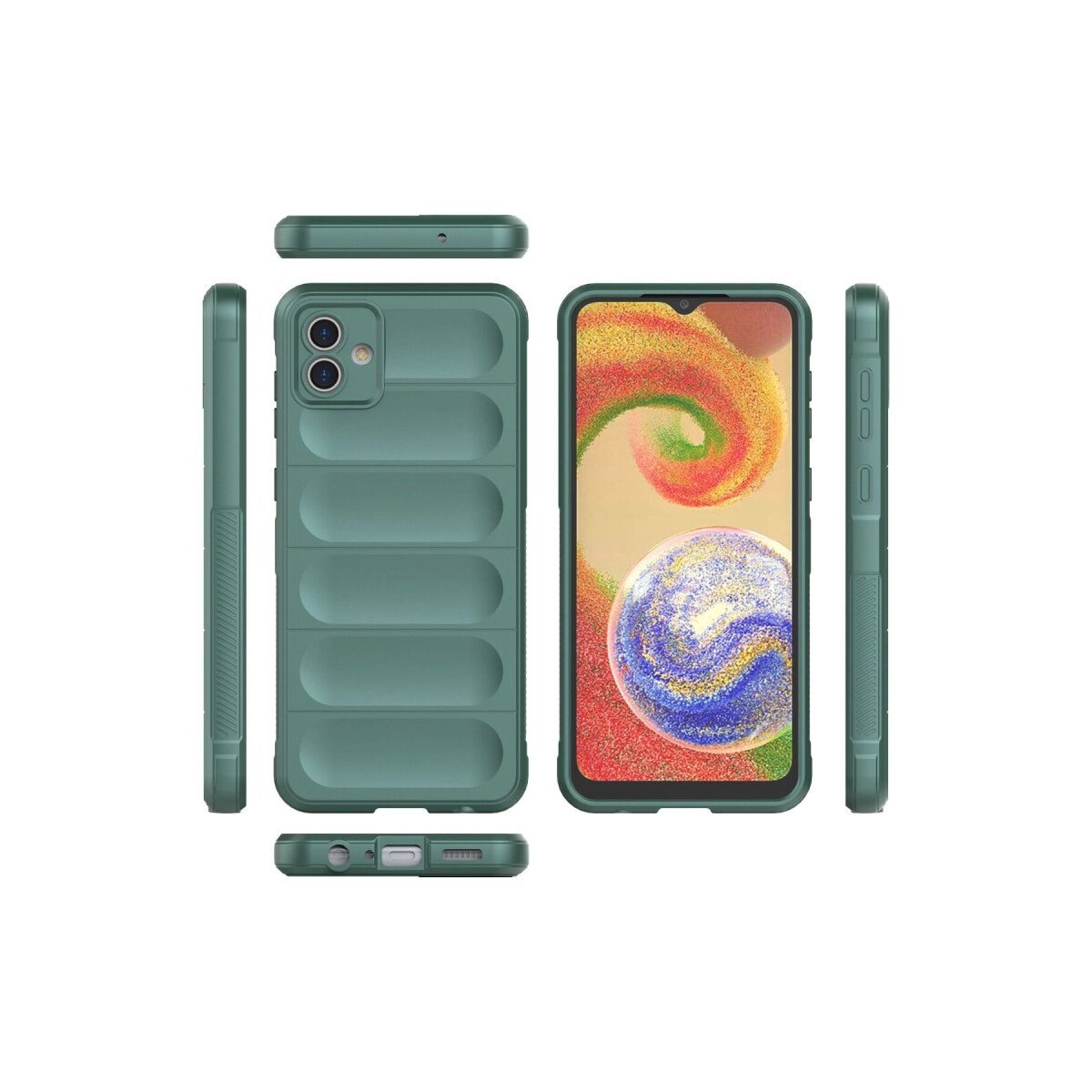 Samsung Galaxy A04e Kılıf Optimum Silikon - Koyu Yeşil Samsung Galaxy A04e Kılıf Optimum Silikon - Koyu Yeşil