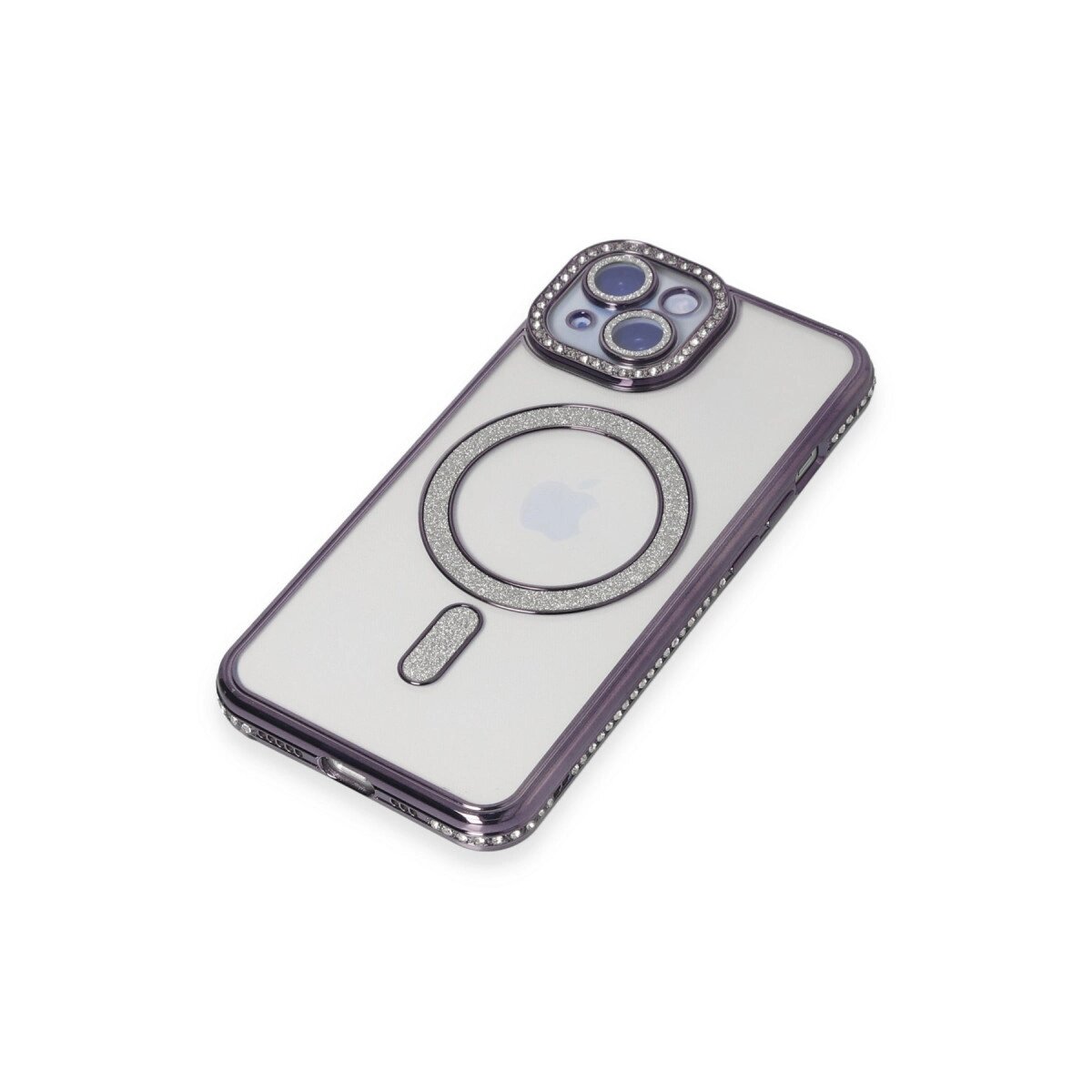 Apple İphone 13 Kılıf Joke Simli Magneticsafe Kılıf - Derin Mor Apple İphone 13 Kılıf Joke Simli Magneticsafe Kılıf - Derin Mor