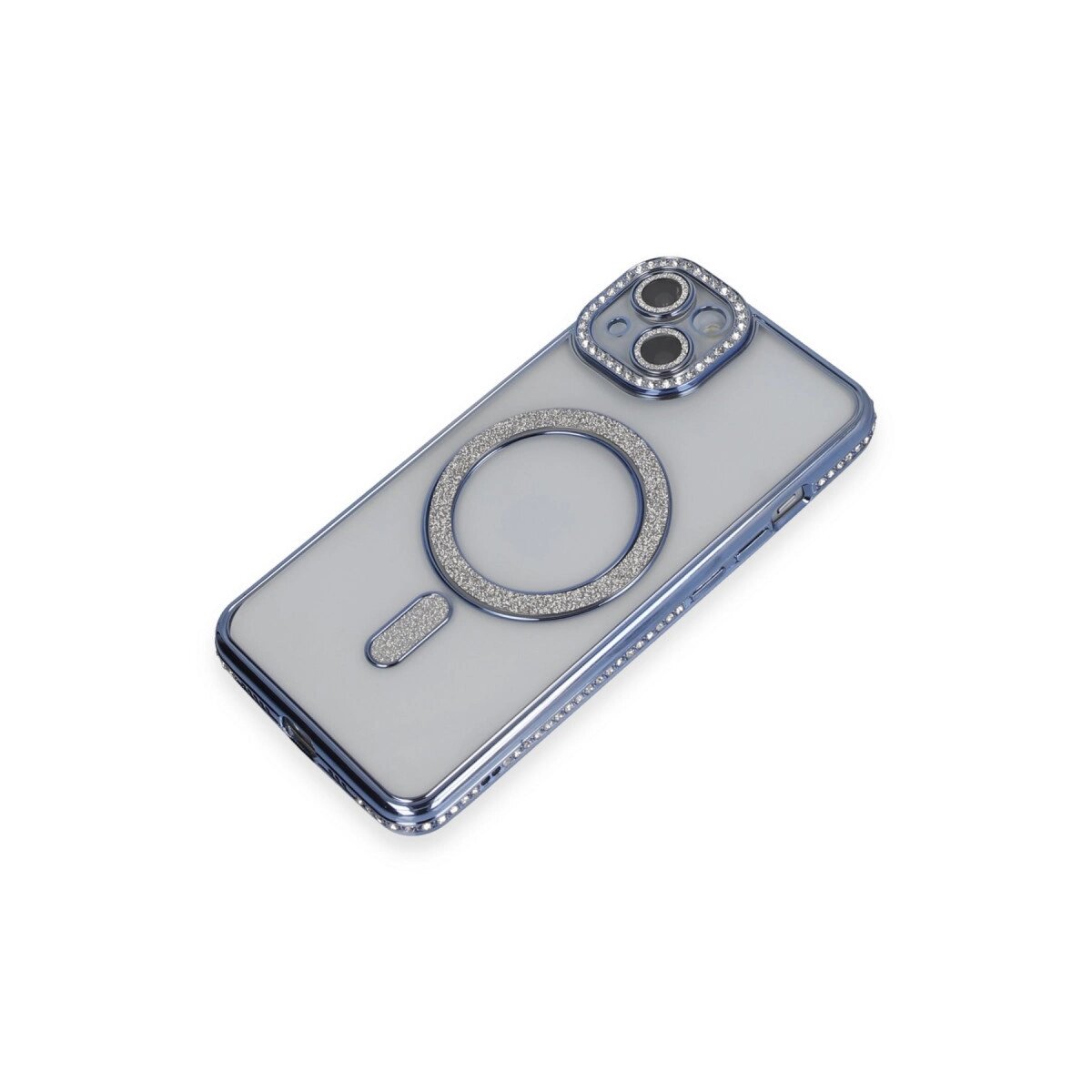 Apple İphone 13 Kılıf Joke Simli Magneticsafe Kılıf - Mavi Apple İphone 13 Kılıf Joke Simli Magneticsafe Kılıf - Mavi
