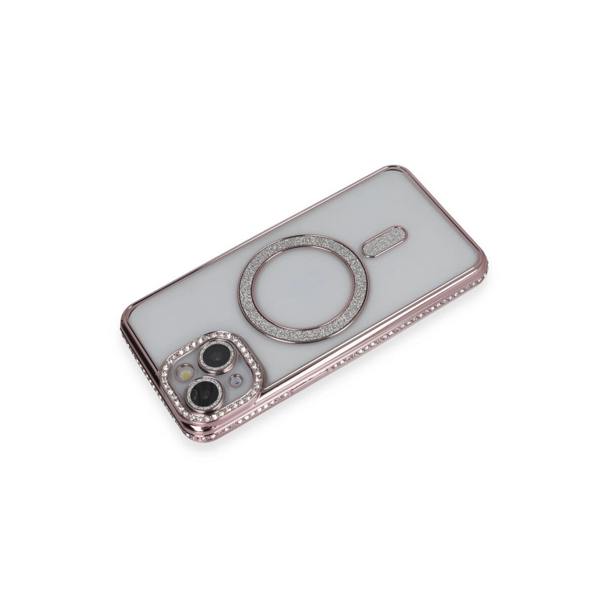 Apple İphone 13 Kılıf Joke Simli Magneticsafe Kılıf - Pembe Apple İphone 13 Kılıf Joke Simli Magneticsafe Kılıf - Pembe