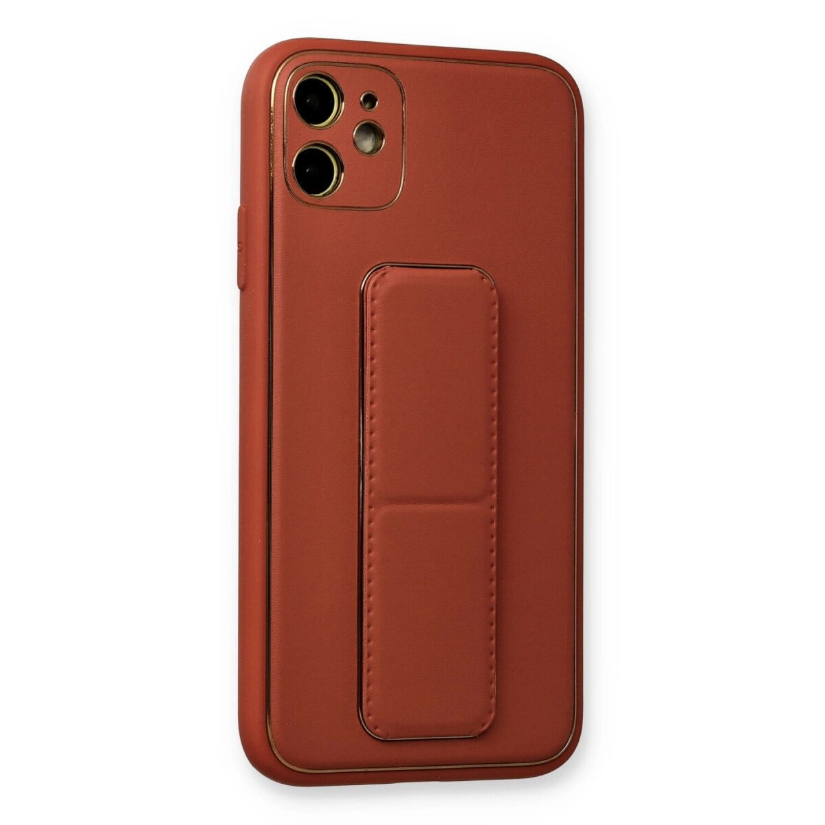 Apple İphone 12 Kılıf Coco Deri Standlı Kapak - Fuşya Apple İphone 12 Kılıf Coco Deri Standlı Kapak - Fuşya