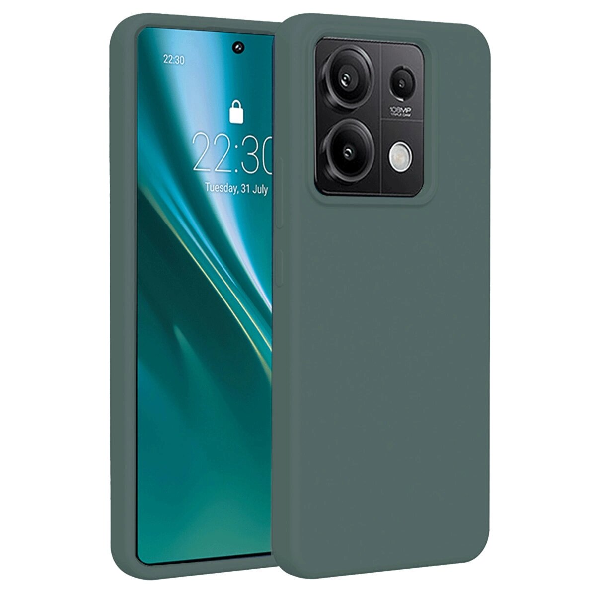 Xiaomi Redmi Note 13 4g Kılıf First Silikon - Koyu Yeşil Xiaomi Redmi Note 13 4g Kılıf First Silikon - Koyu Yeşil