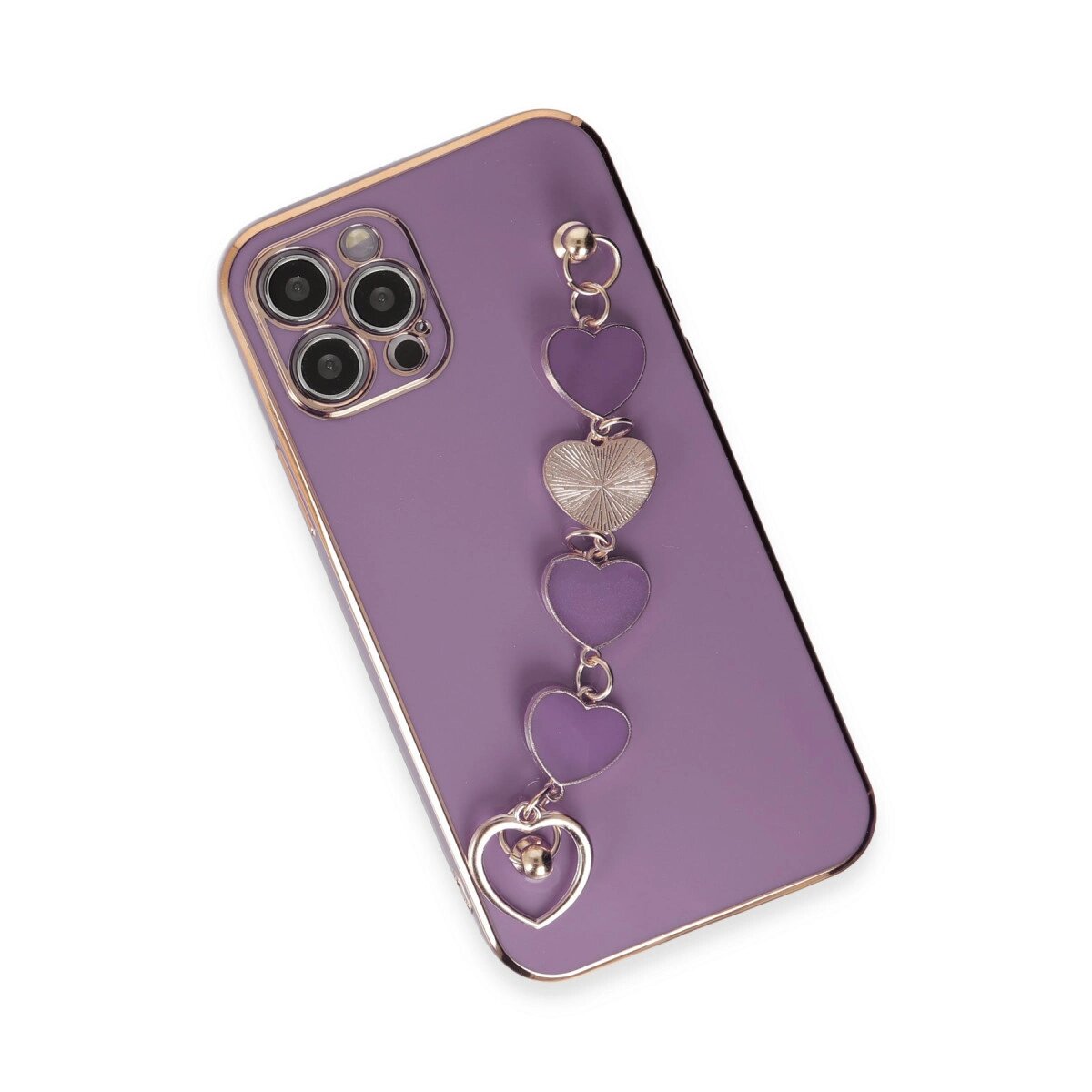 Apple İphone 12 Pro Max Kılıf Esila Silikon - Mor