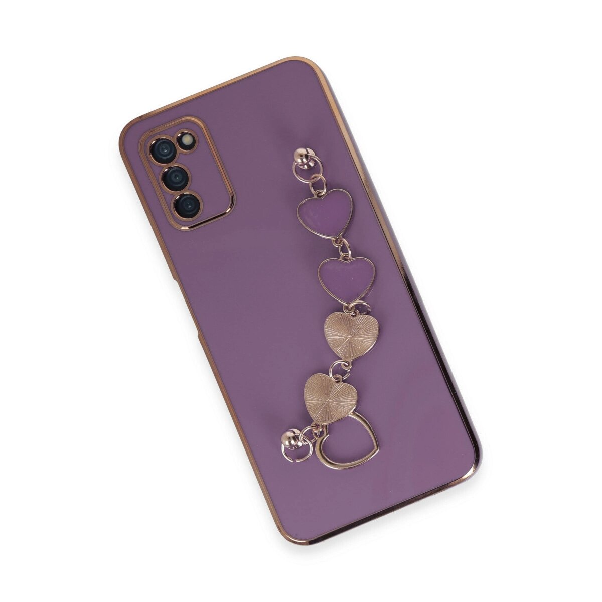 Samsung Galaxy A03s Kılıf Esila Silikon - Mor