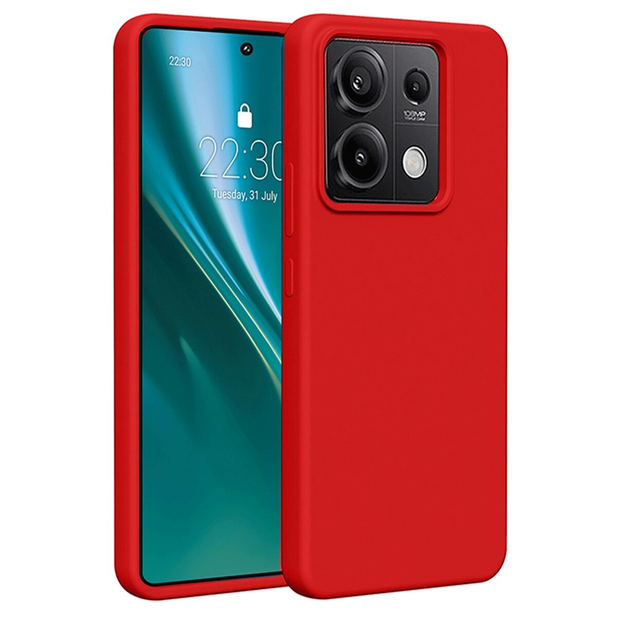 Xiaomi Redmi Note 13 Pro 4g Kılıf First Silikon - Kırmızı Xiaomi Redmi Note 13 Pro 4g Kılıf First Silikon - Kırmızı