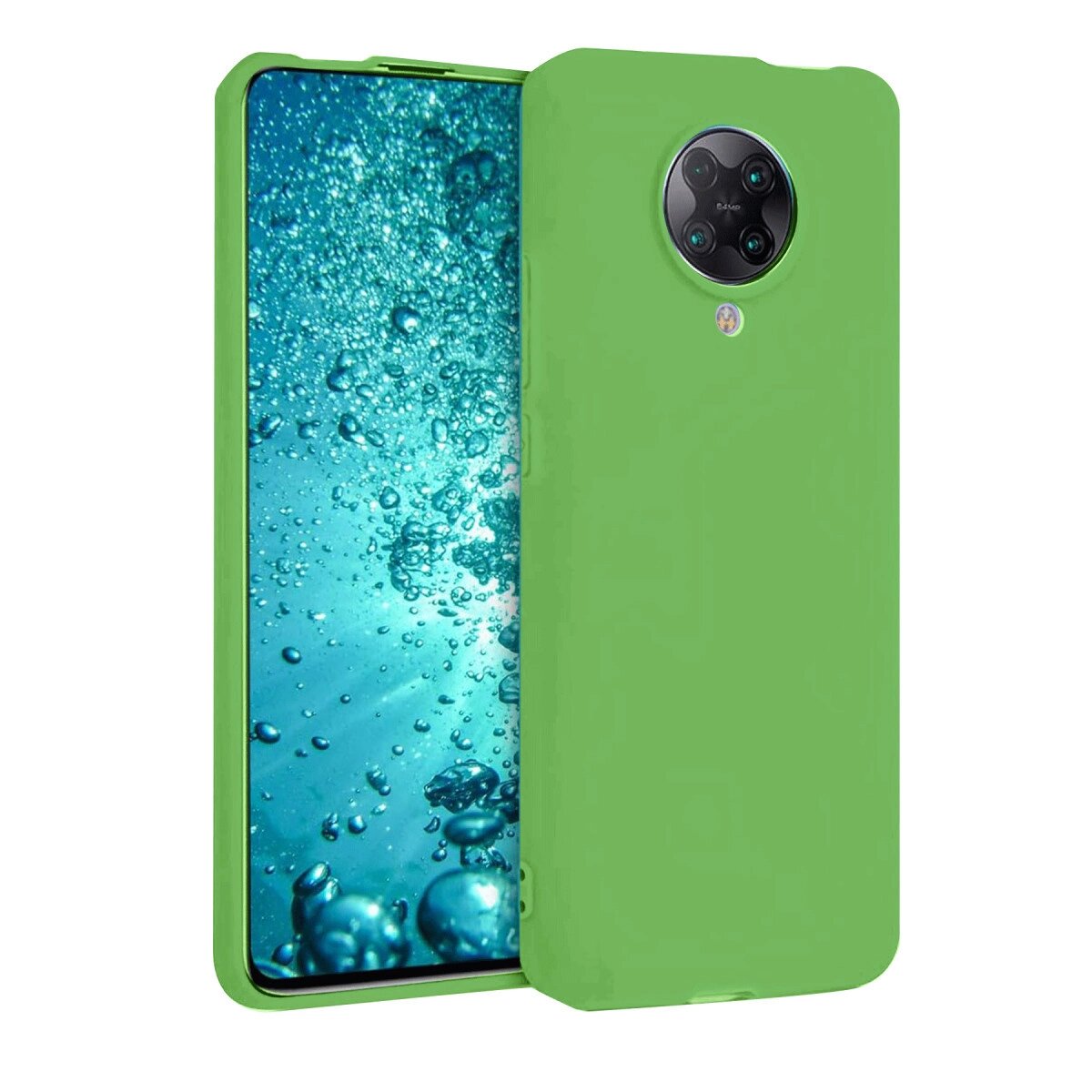 Xiaomi Redmi K30 Pro Kılıf Nano İçi Kadife Silikon - Yeşil Xiaomi Redmi K30 Pro Kılıf Nano İçi Kadife Silikon - Yeşil