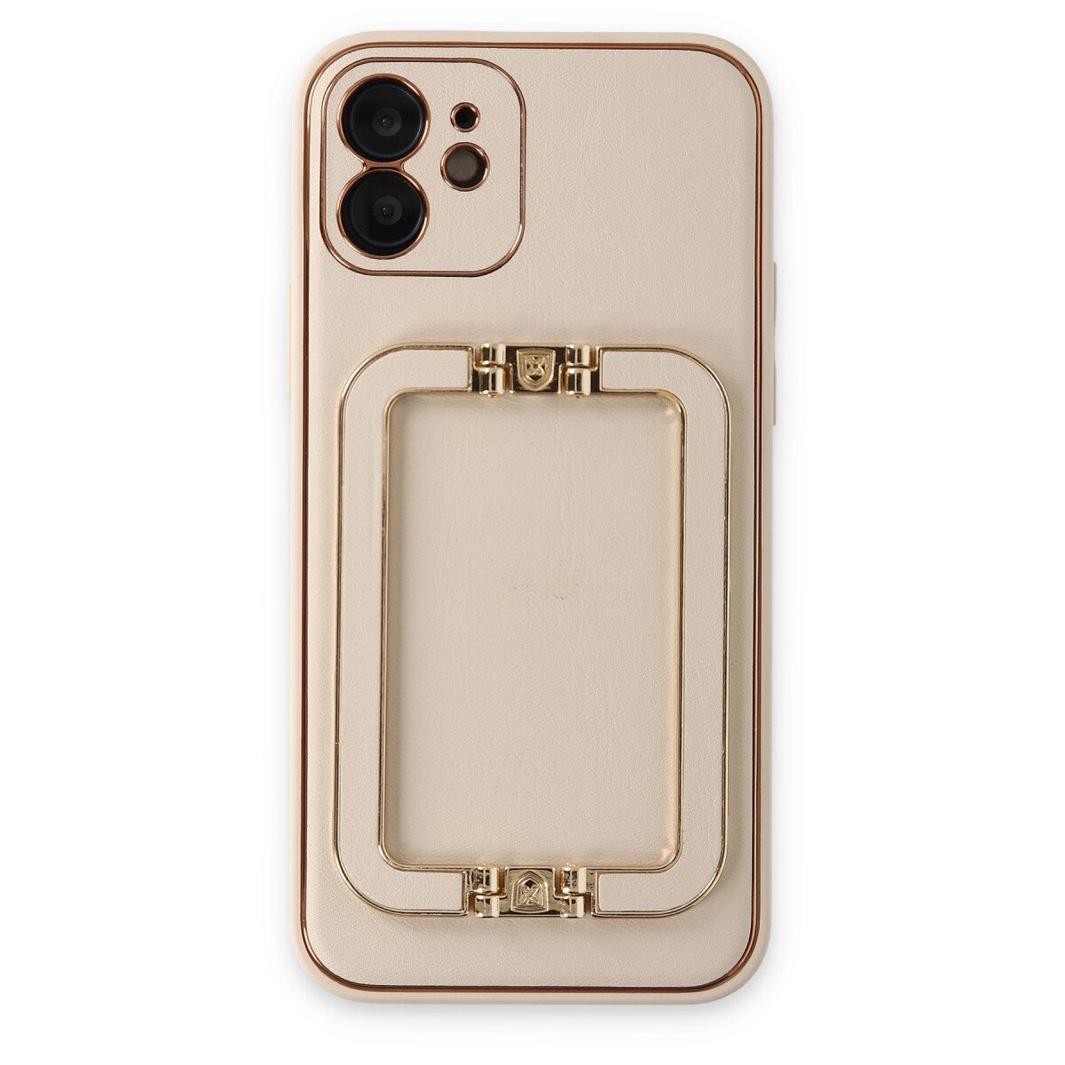 Apple İphone 12 Kılıf Coco Elit Kapak - Gold Apple İphone 12 Kılıf Coco Elit Kapak - Gold
