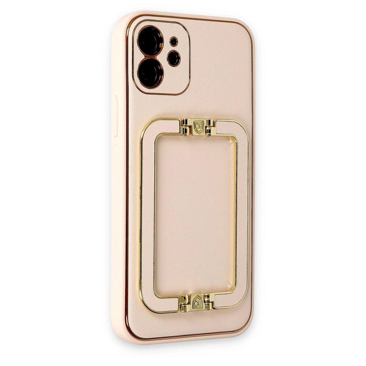 Apple İphone 12 Kılıf Coco Elit Kapak - Gold Apple İphone 12 Kılıf Coco Elit Kapak - Gold
