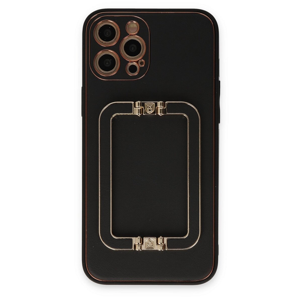 Apple İphone 12 Pro Max Kılıf Coco Elit Kapak - Siyah Apple İphone 12 Pro Max Kılıf Coco Elit Kapak - Siyah