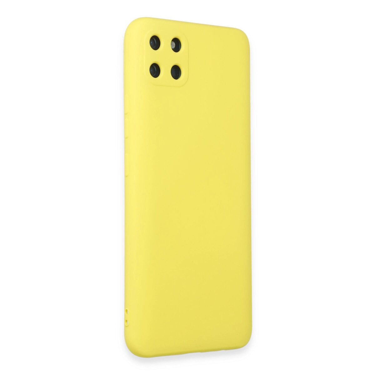 Realme C11 Kılıf Nano İçi Kadife Silikon - Sarı Realme C11 Kılıf Nano İçi Kadife Silikon - Sarı