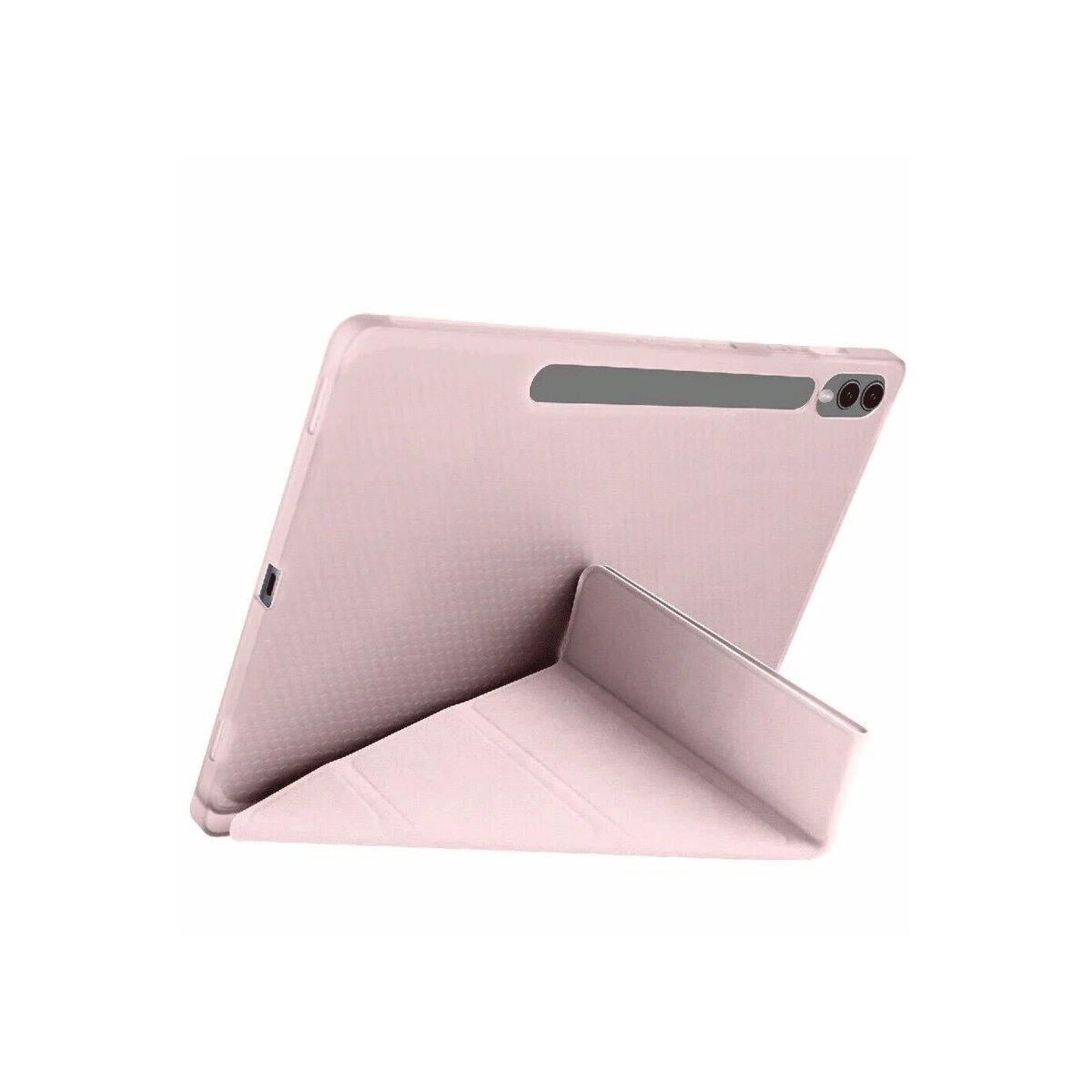 Samsung Galaxy X610 Tab S9 Fe Plus 12.4 Kılıf Kalemlikli Mars Tablet Kılıfı - Rose Gold