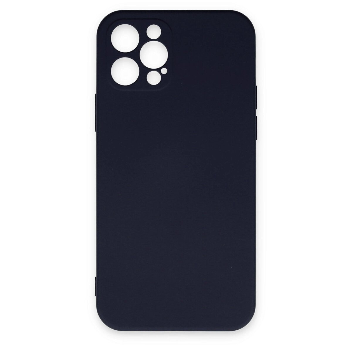 Apple İphone 12 Pro Max Kılıf Nano İçi Kadife Silikon - Lacivert Apple İphone 12 Pro Max Kılıf Nano İçi Kadife Silikon - Lacivert