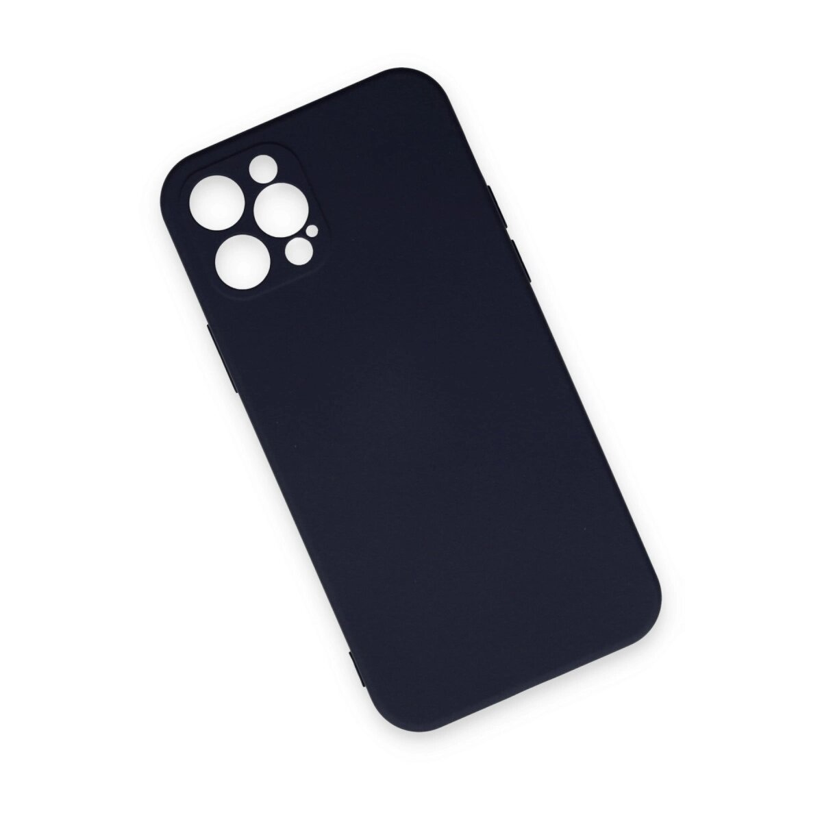 Apple İphone 12 Pro Max Kılıf Nano İçi Kadife Silikon - Lacivert Apple İphone 12 Pro Max Kılıf Nano İçi Kadife Silikon - Lacivert