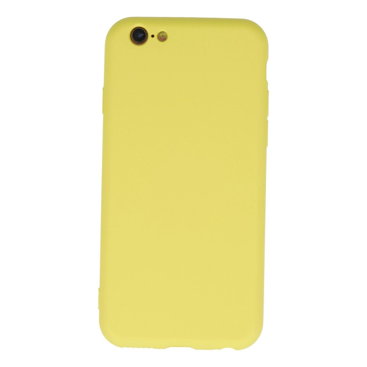 Apple İphone 6 Plus Kılıf Nano İçi Kadife Silikon - Sarı Apple İphone 6 Plus Kılıf Nano İçi Kadife Silikon - Sarı