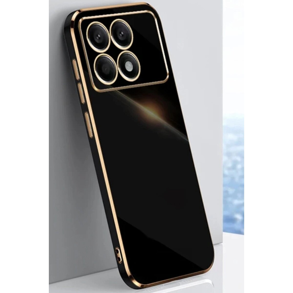 Xiaomi Poco X6 Pro Kılıf Volet Silikon - Siyah Xiaomi Poco X6 Pro Kılıf Volet Silikon - Siyah
