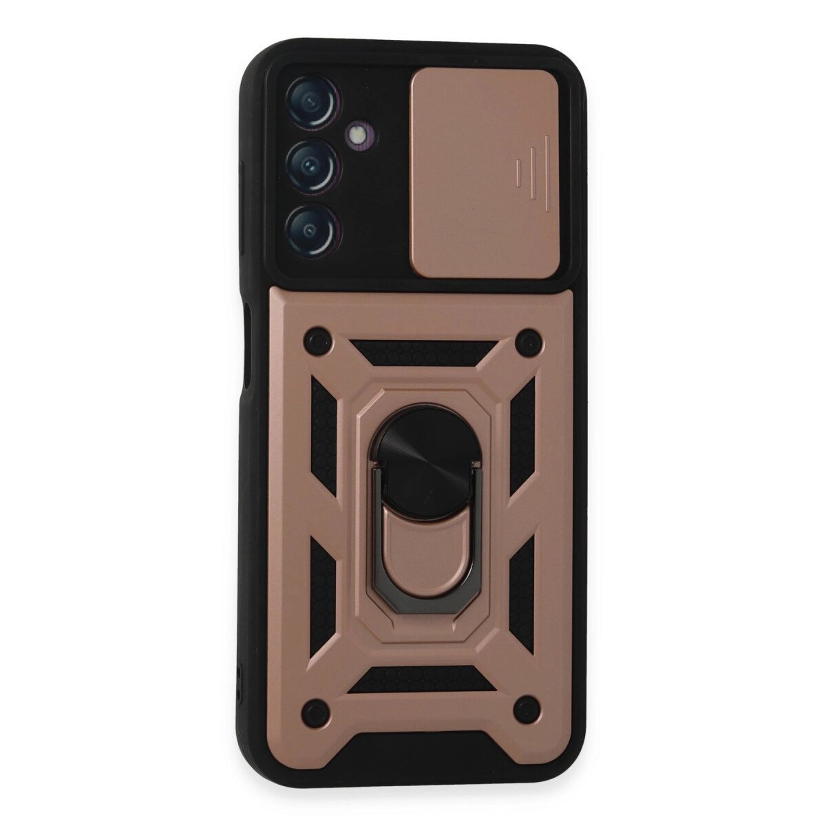 Samsung Galaxy A14 4g Kılıf Pars Lens Yüzüklü Silikon - Rose Gold Samsung Galaxy A14 4g Kılıf Pars Lens Yüzüklü Silikon - Rose Gold