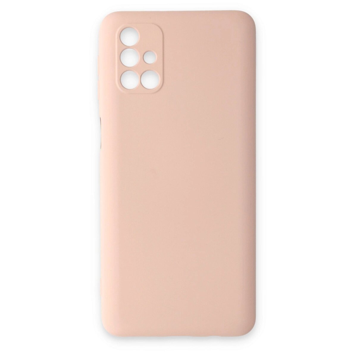 Samsung Galaxy M31s Kılıf Nano İçi Kadife Silikon - Pudra