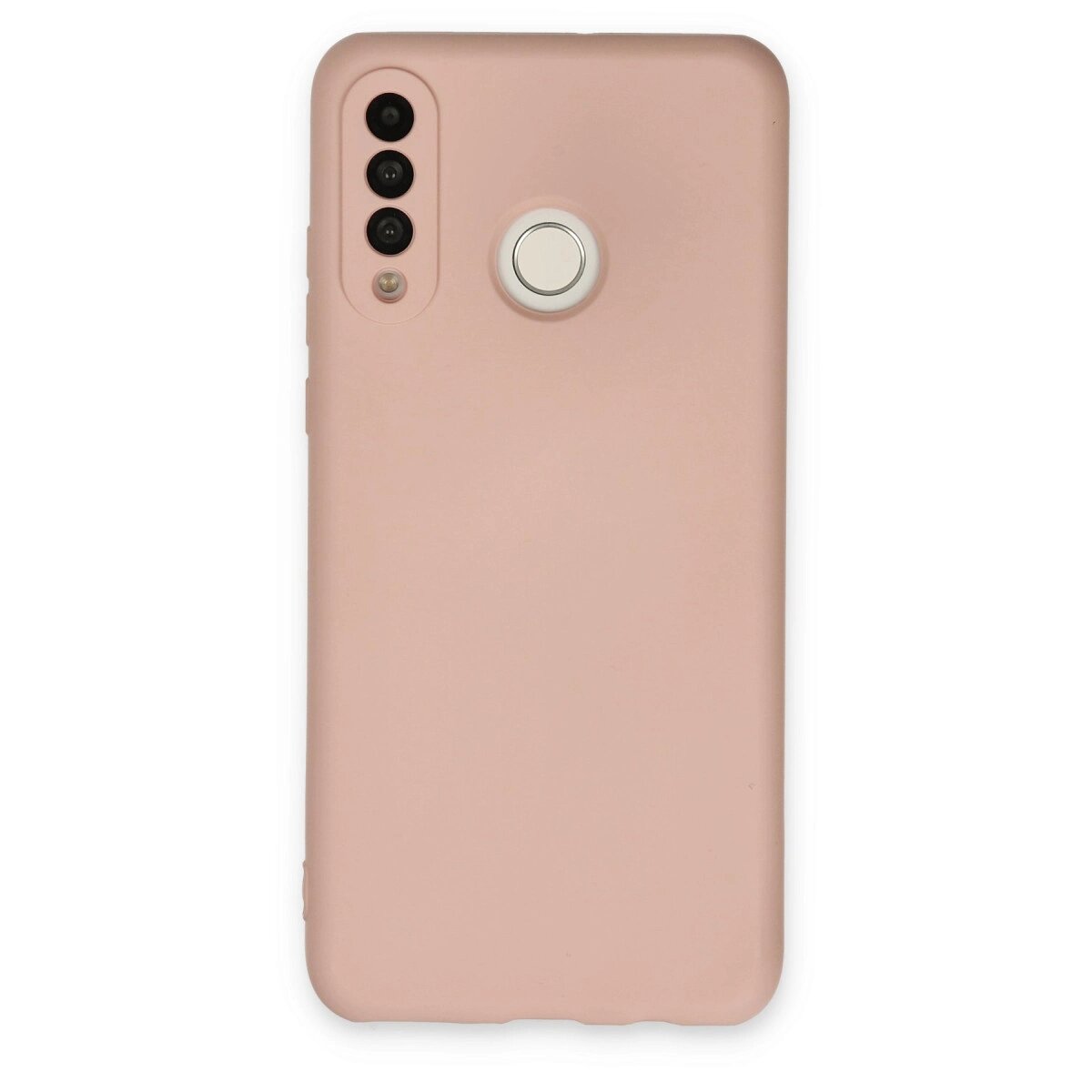 Huawei P30 Lite Kılıf Nano İçi Kadife Silikon - Pudra