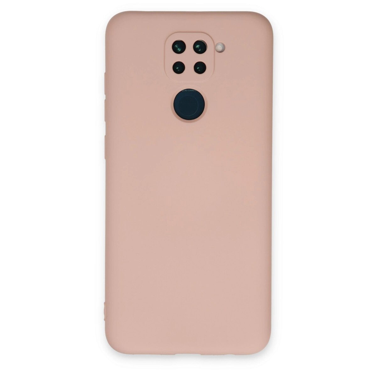 Xiaomi Redmi Note 9 Kılıf Nano İçi Kadife Silikon - Pudra Xiaomi Redmi Note 9 Kılıf Nano İçi Kadife Silikon - Pudra