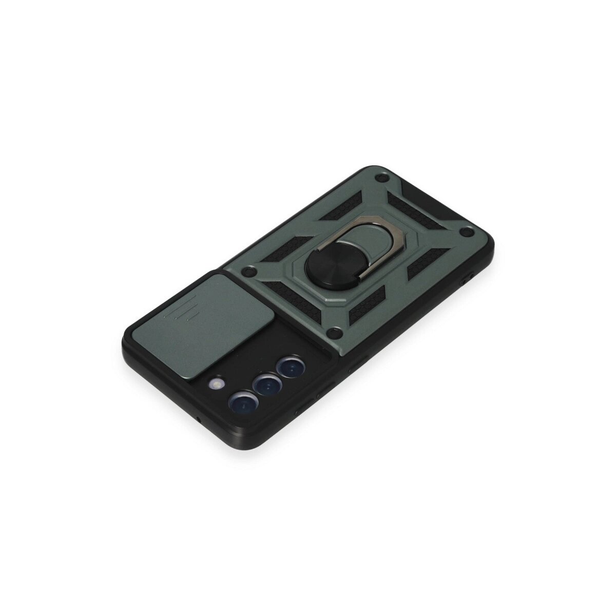 Samsung Galaxy S21 Fe Kılıf Pars Lens Yüzüklü Silikon - Yeşil Samsung Galaxy S21 Fe Kılıf Pars Lens Yüzüklü Silikon - Yeşil