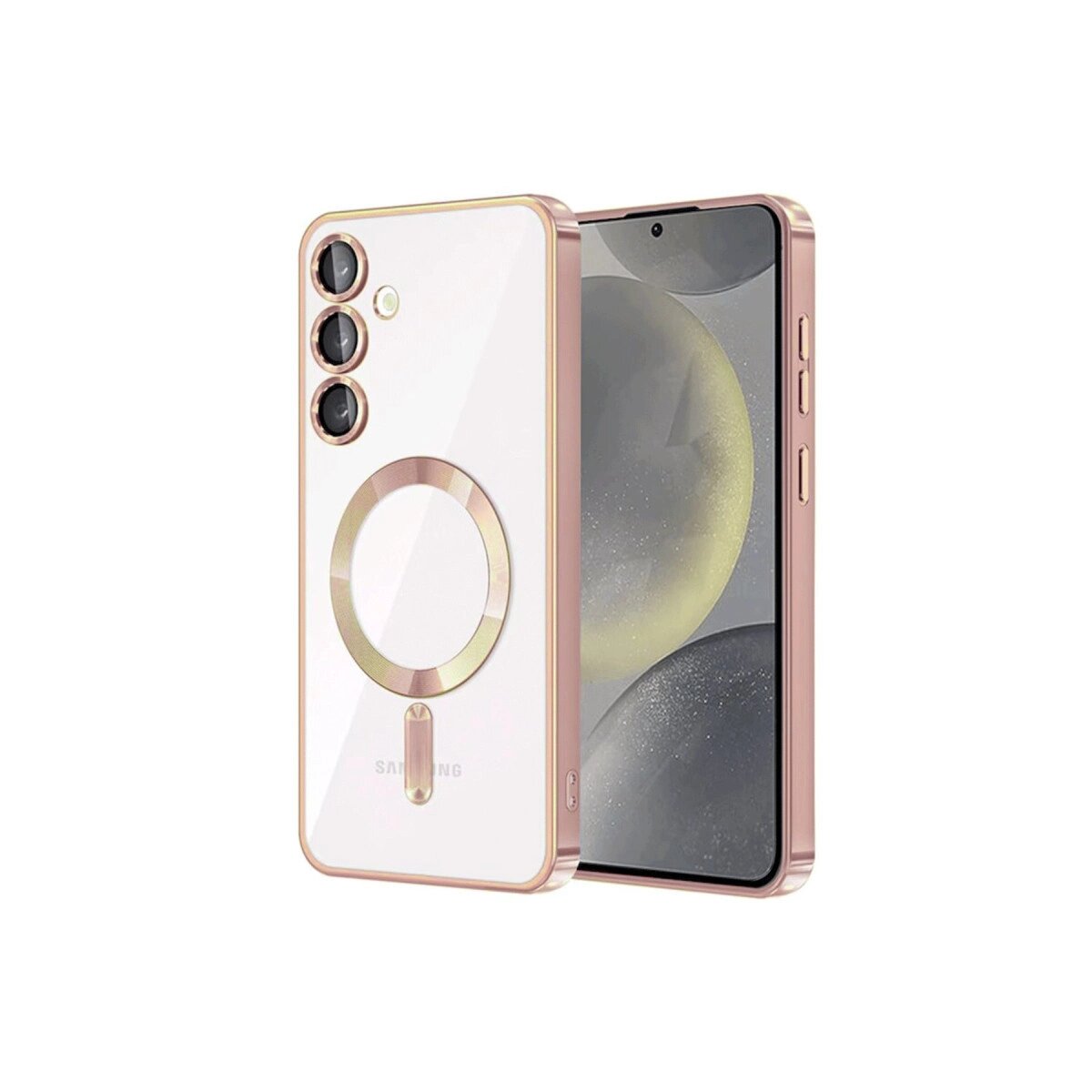 Samsung Galaxy S24 Kılıf Kross Magneticsafe Kapak - Rose Samsung Galaxy S24 Kılıf Kross Magneticsafe Kapak - Rose