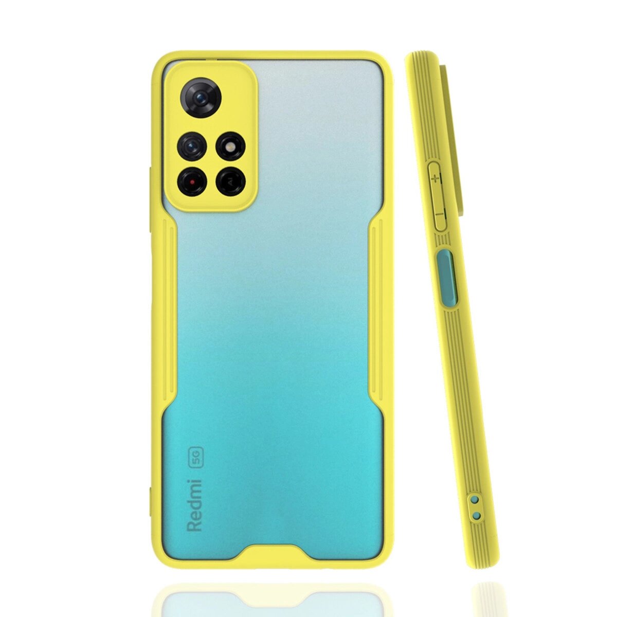 Xiaomi Redmi Note 11t Kılıf Platin Silikon - Sarı Xiaomi Redmi Note 11t Kılıf Platin Silikon - Sarı