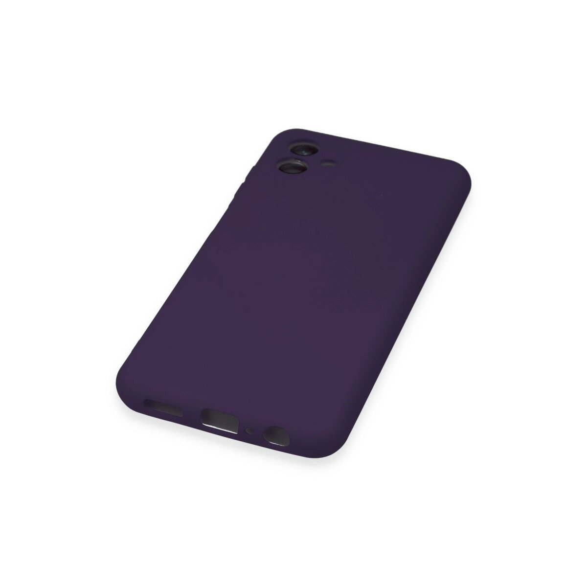Samsung Galaxy A04e Kılıf Nano İçi Kadife Silikon - Mor Samsung Galaxy A04e Kılıf Nano İçi Kadife Silikon - Mor
